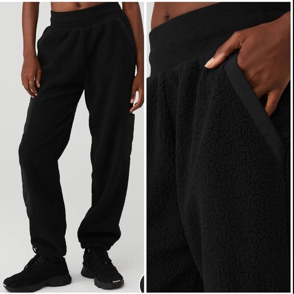 CURRENT SEASON Alo Micro Sherpa High-Waist Solstice Sweatpant NWT - Picture 2 of 10
